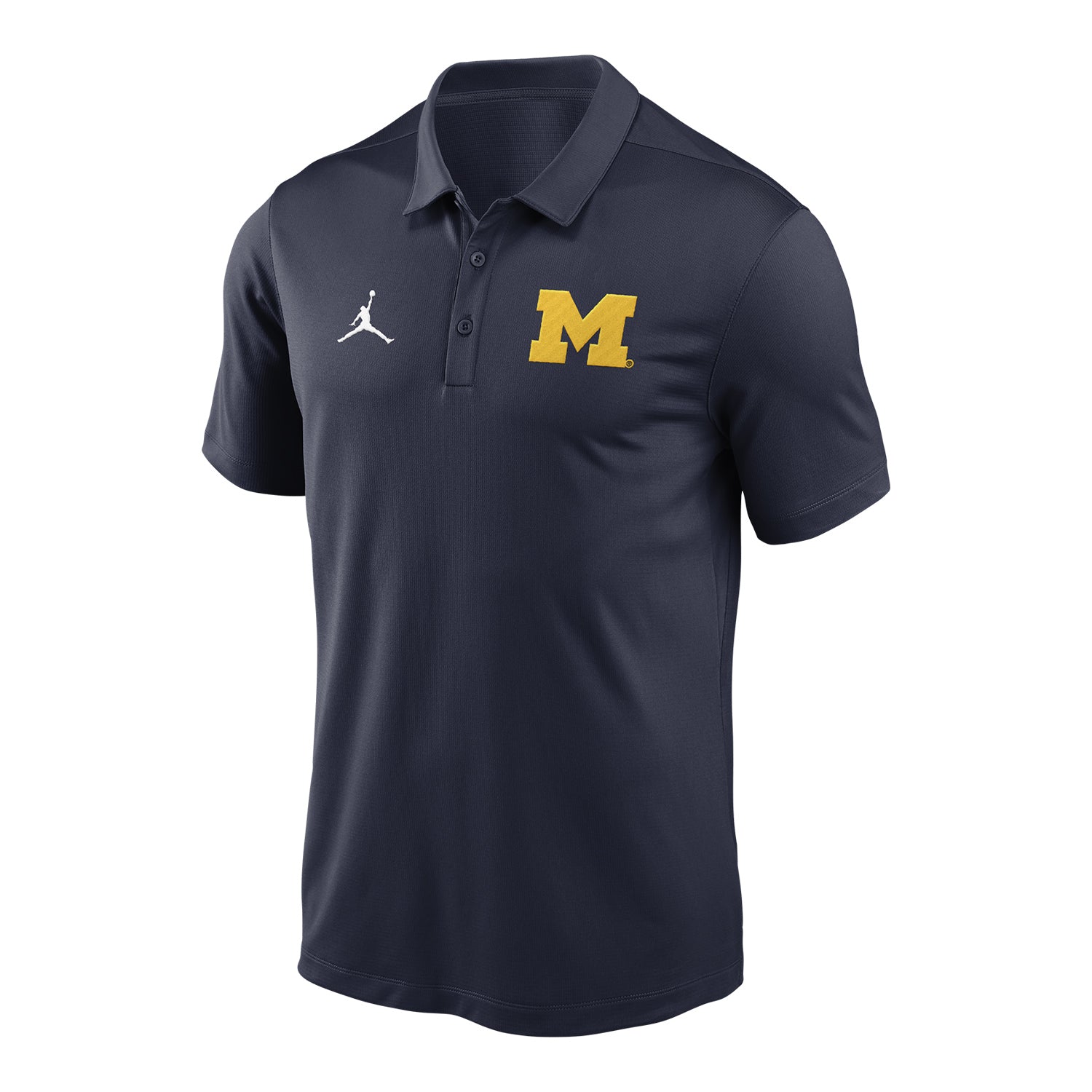 Michigan Wolverines Jordan Primary Logo Polo - Front View