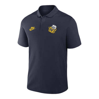 Michigan Wolverines Nike Navy Legacy Victory Polo - Front View