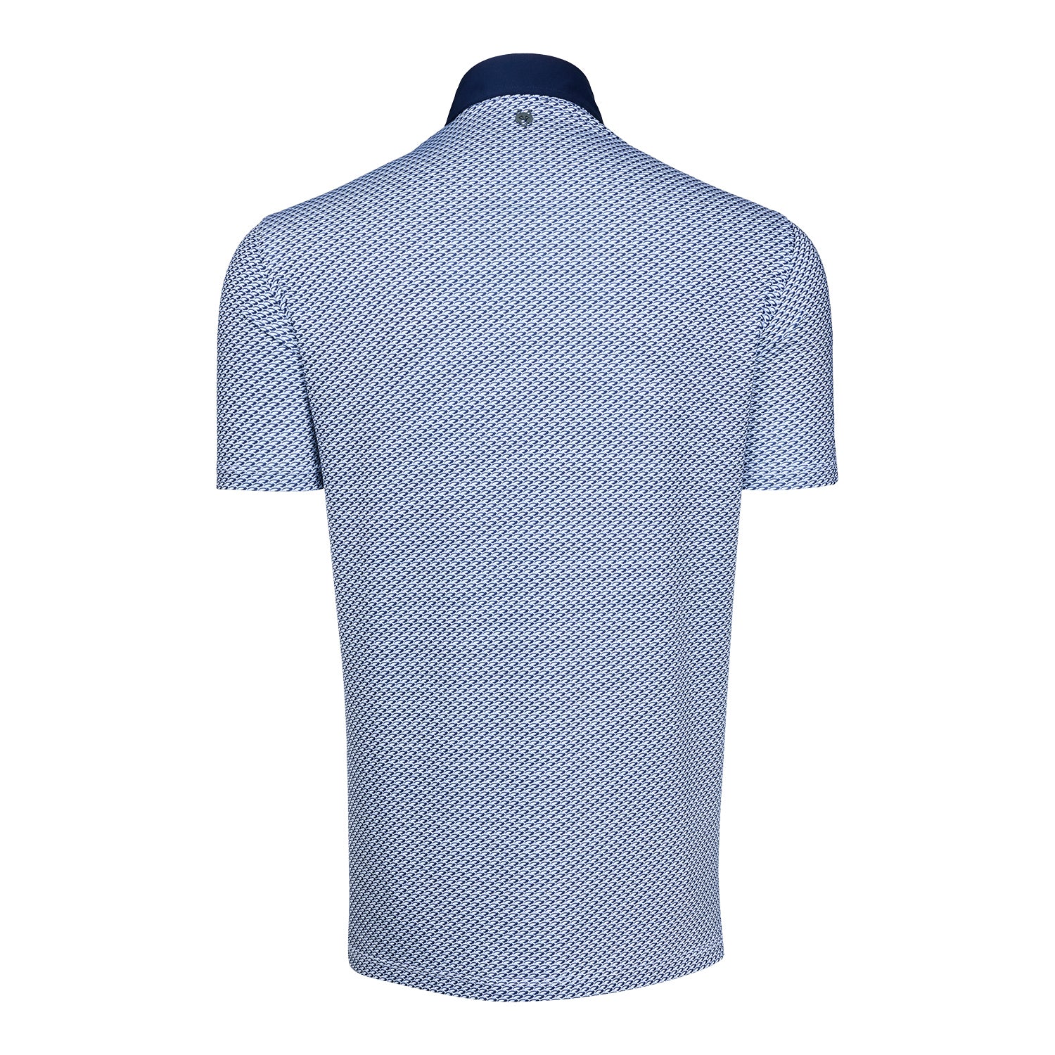 Michigan Wolverines Navy Custom Arctic Polo - Back View