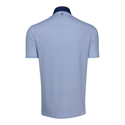 Michigan Wolverines Navy Custom Arctic Polo - Back View