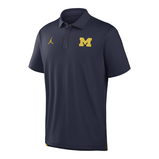 Michigan Wolverines Nike Navy Dri-Fit Tour Polo