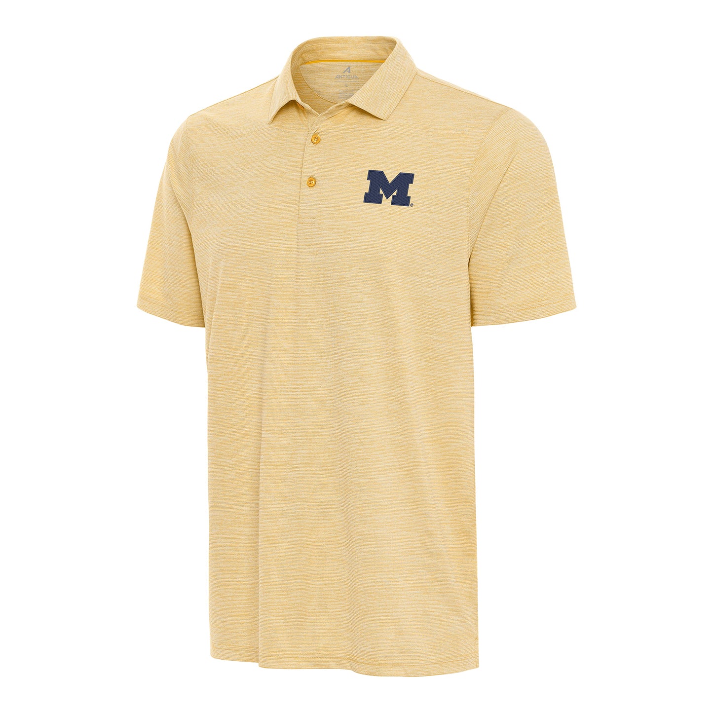 Michigan Wolverines Antigua Yellow Endless Polo