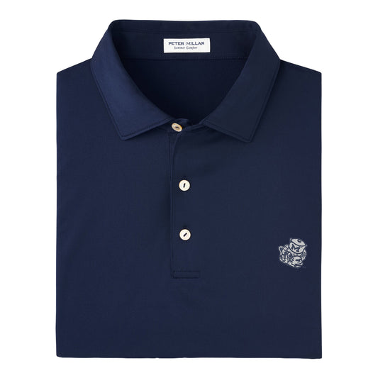 Michigan Wolverines Vault Logo Solid Navy Polo