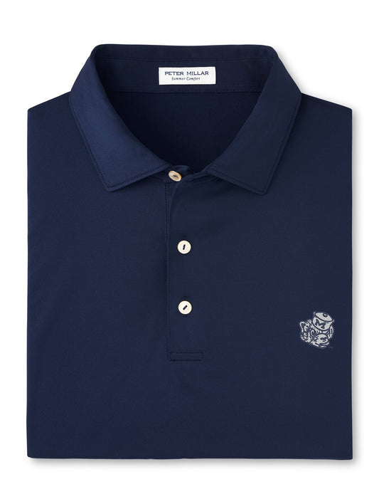 Michigan Wolverines Vault Logo Solid Navy Polo