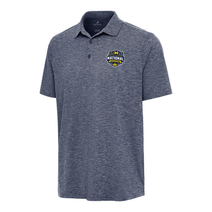 Michigan Wolverines Men's Basketball National Champions Navy Polo
