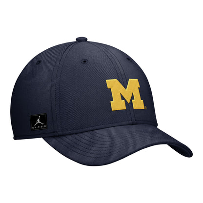 Jordan Brand Block M Flex Hat Navy - Angled Right View