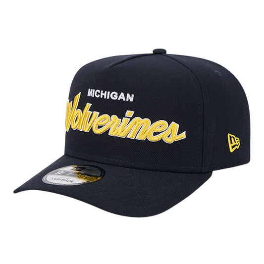 New Era Wolverines Script Snapback - Left Angled View