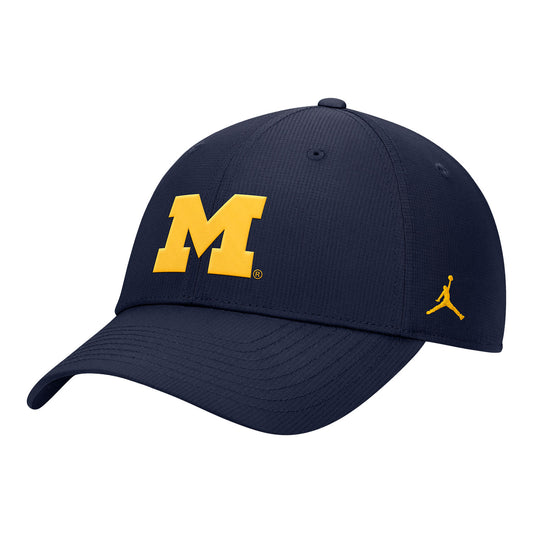 Jordan Brand x University of Michigan Adjustable Swoosh Flex Hat - Angled Left View