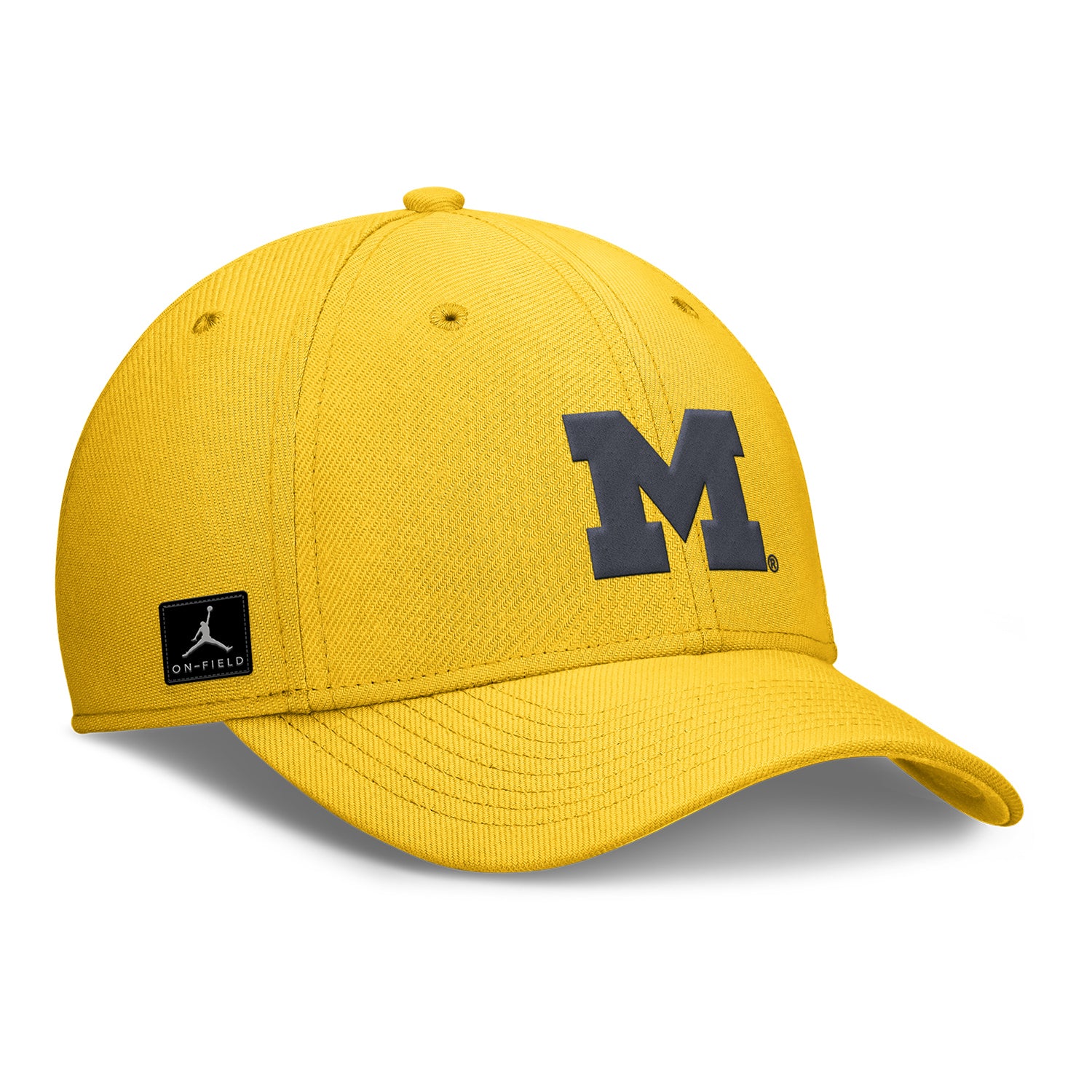 Jordan Brand x University of Michigan Swoosh Flex Hat Yellow - Right Angled View