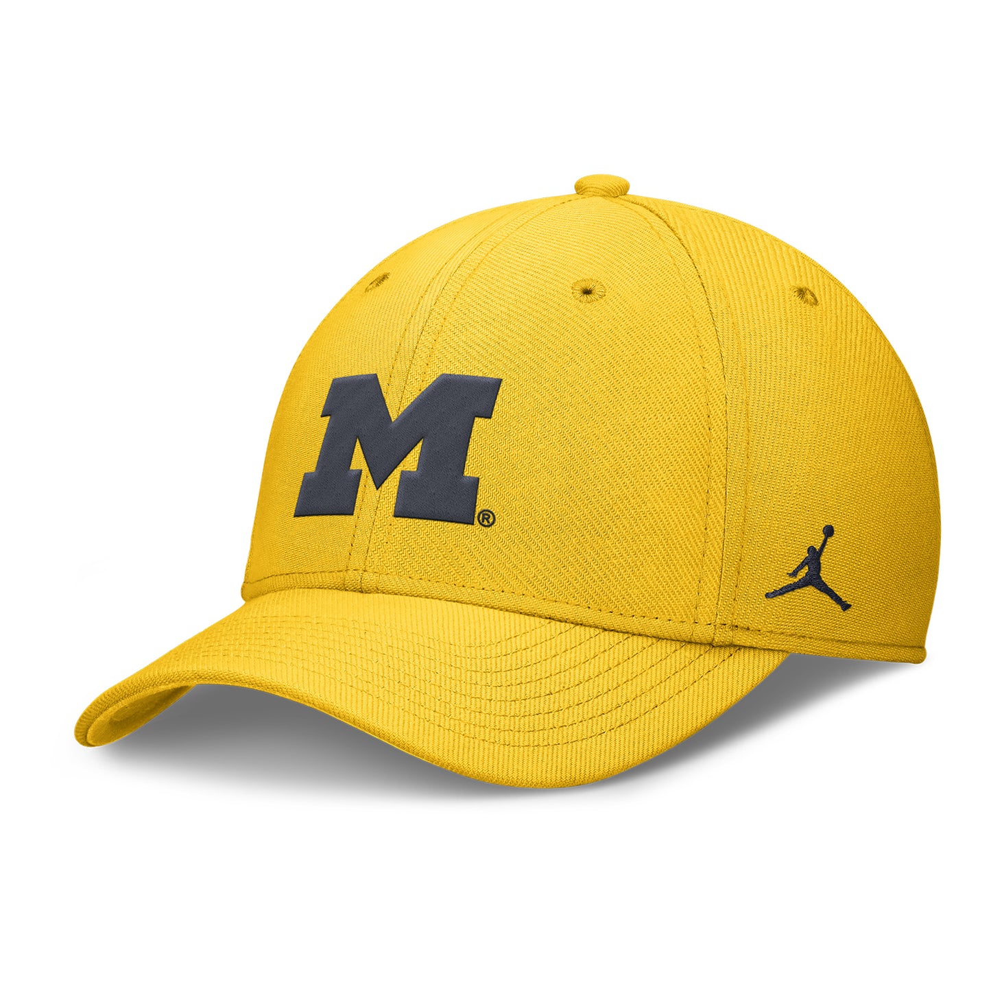 Jordan Brand x University of Michigan Swoosh Flex Hat Yellow - Left Angled View