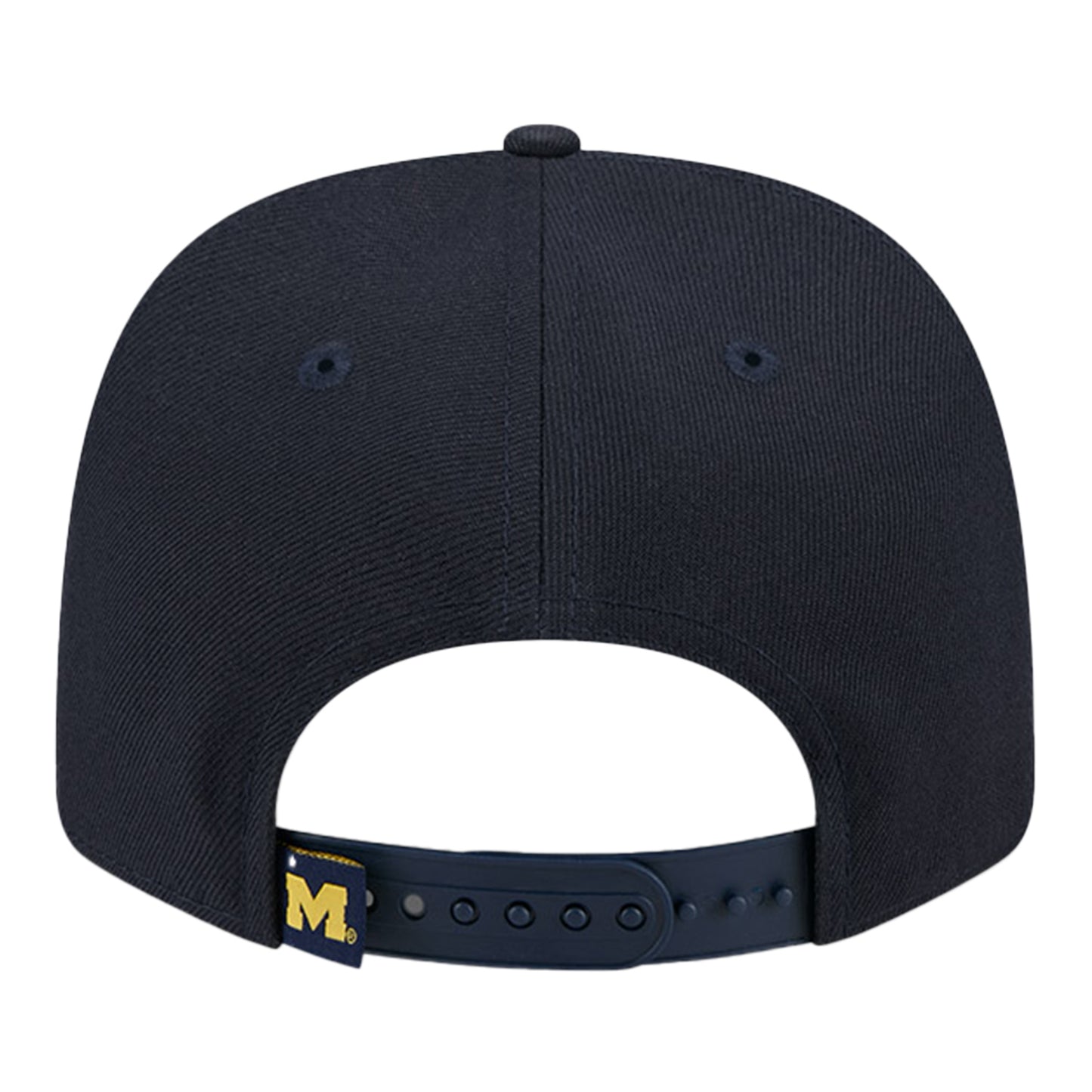 Michigan Wolverines New Era Navy Adjustable Hat - Back View