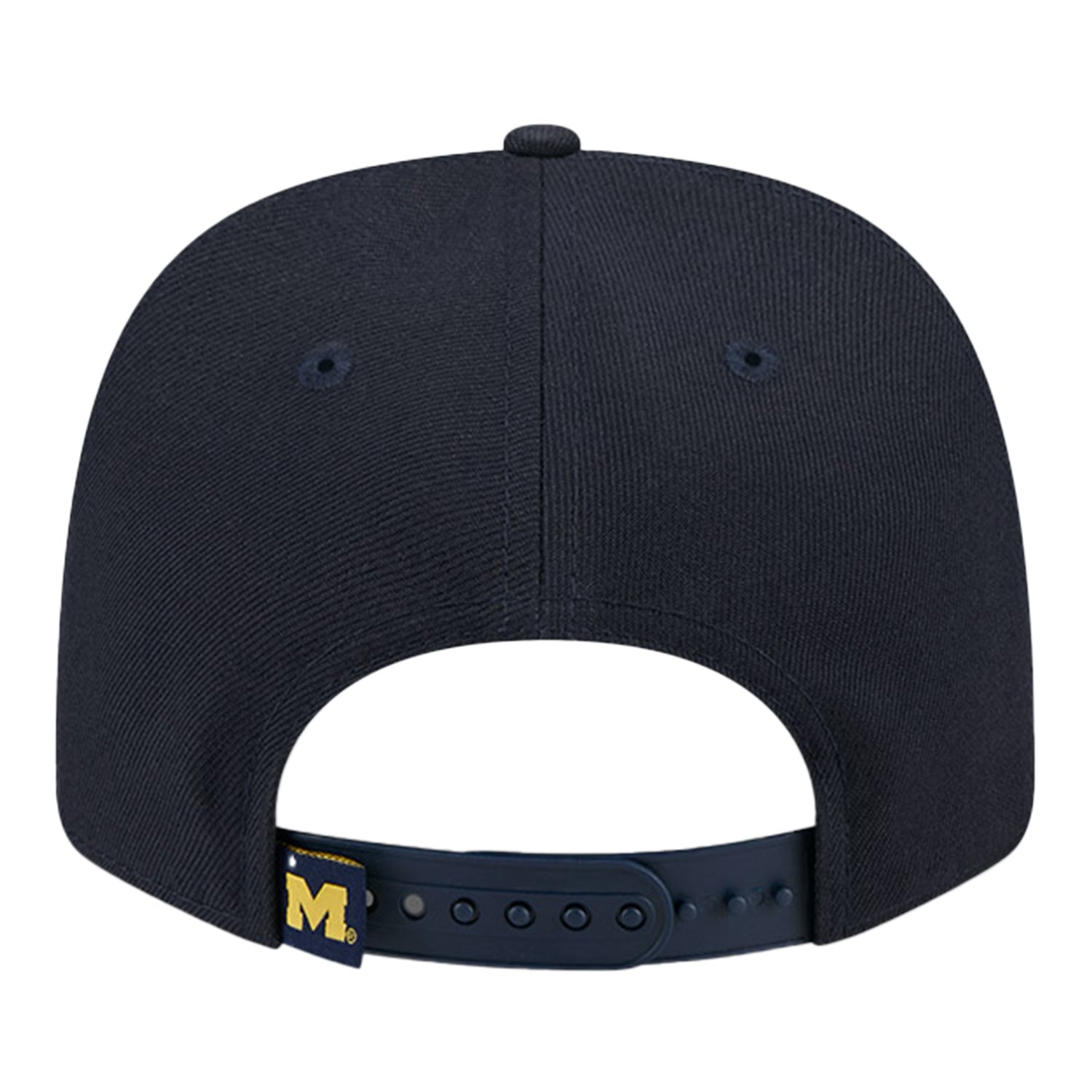 Michigan Wolverines New Era Navy Adjustable Hat - Back View