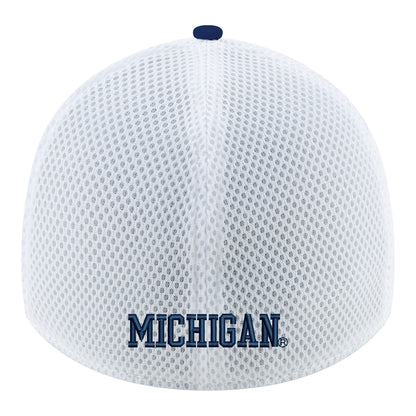 Michigan Wolverines Primary Logo Flex Navy Hat - Back View