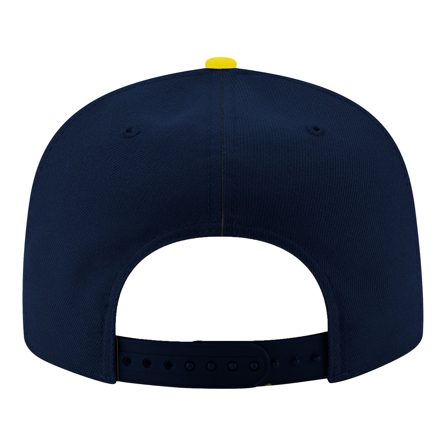 Michigan Wolverines Primary Logo Adjustable Snap Back Navy Hat - Back View