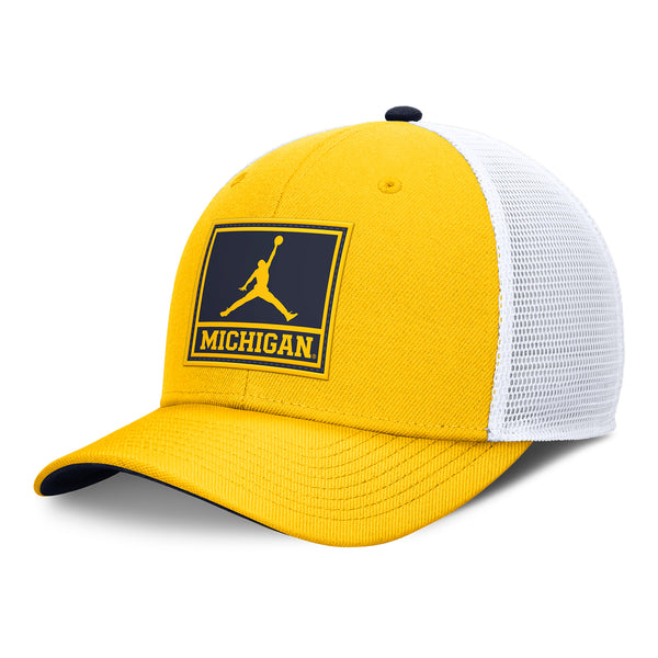 Jordan Michigan Wolverines キャップ L/XL Michigan Wolverines Jordan Brand 'Block M' Flex Navy Hat