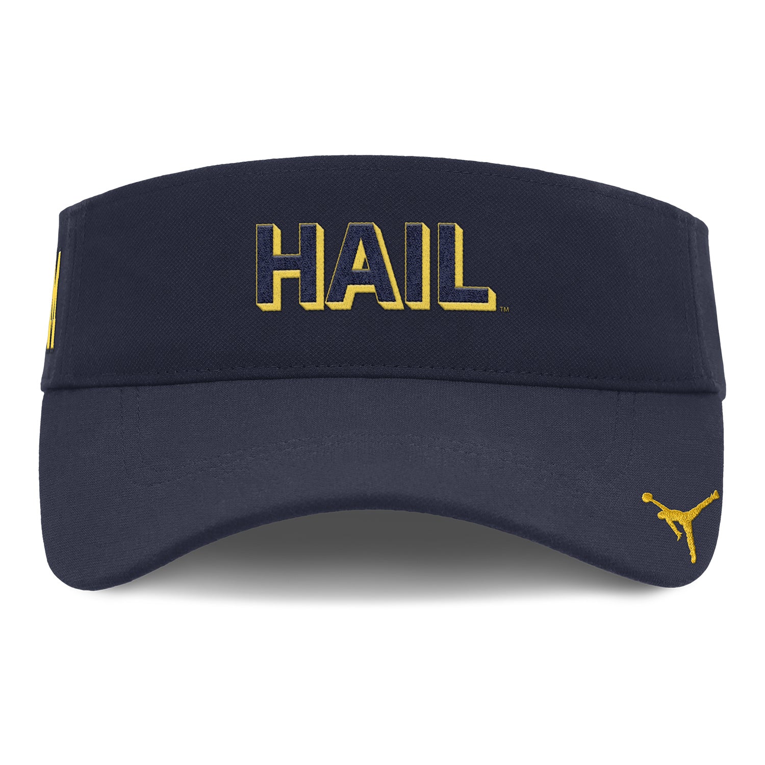 Michigan Wolverines Jordan Ace Practice Navy Visor - Front View