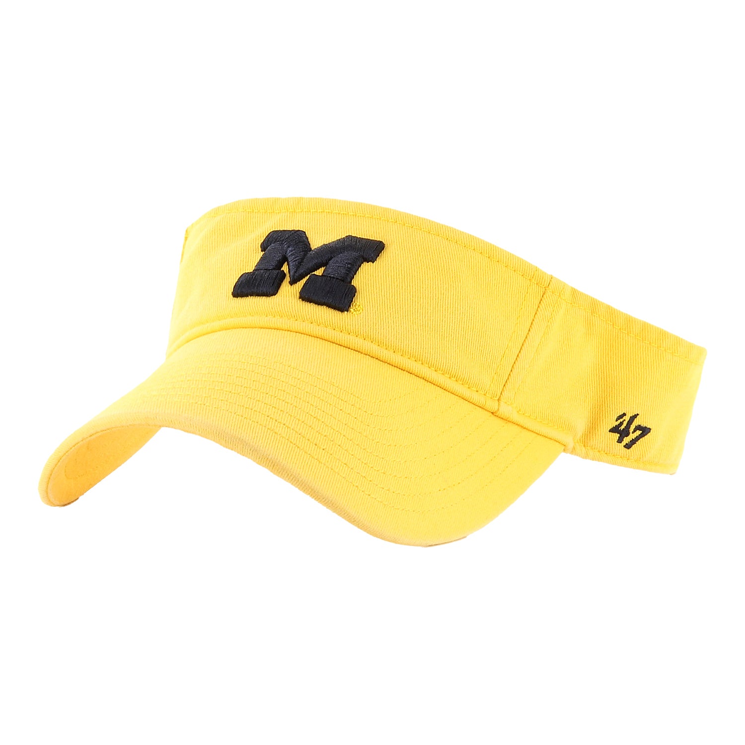 Michigan Wolverines 47 Brand Clean Up Yellow Visor – The M Den Shop