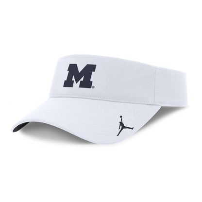 Michigan Wolverines Jordan Primary Logo DRI-FIT Visor - Left Angled View