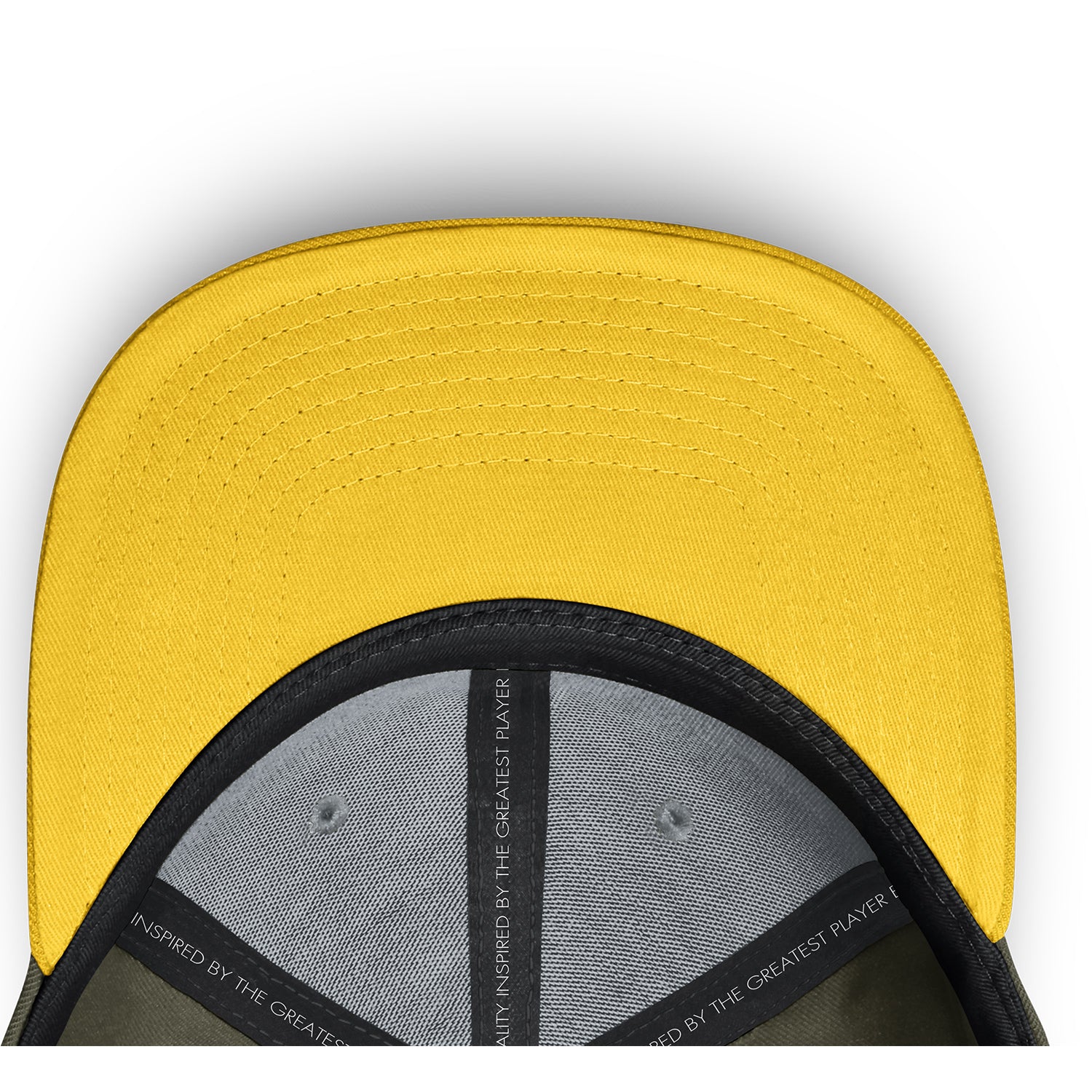 Michigan Wolverines Jordan Military Rise Structured Trucker Hat - Under Visor View