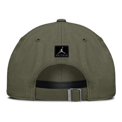 Michigan Wolverines Jordan Military DRI-FIT Club Unstructured Adjustable Hat - Back View