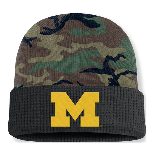 Michigan Wolverines Jordan Military Terra Beanie - Front View