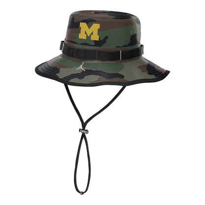 Michigan Wolverines Military Apex Boonie Bucket Hat - Front View