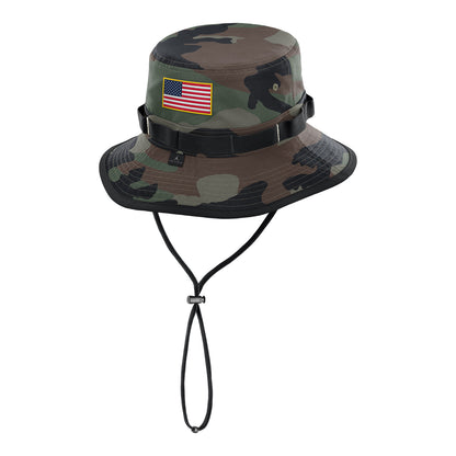 Michigan Wolverines Military Apex Boonie Bucket Hat - Back View