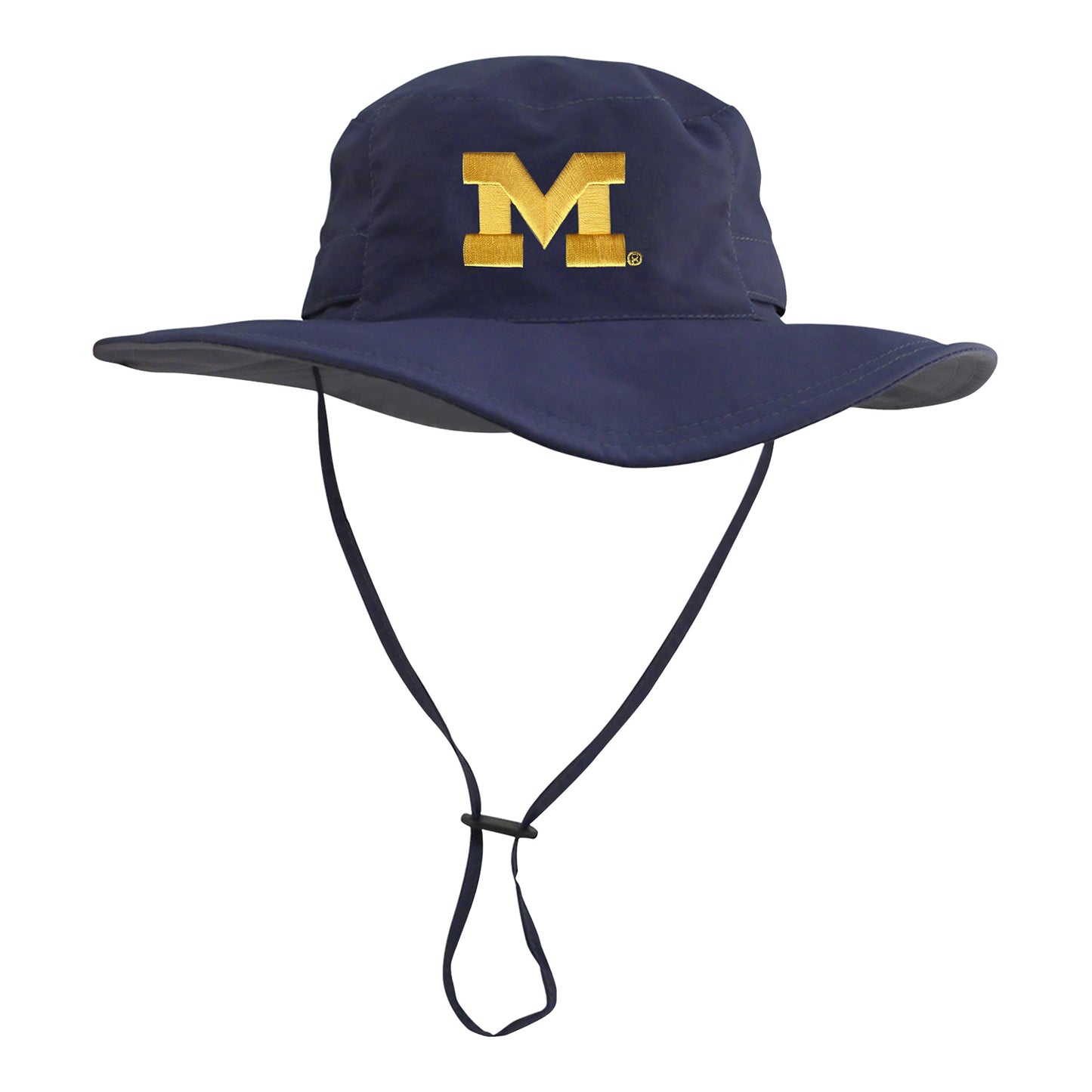 Michigan Wolverines Logo Fit Boonie Navy Hat - Front View