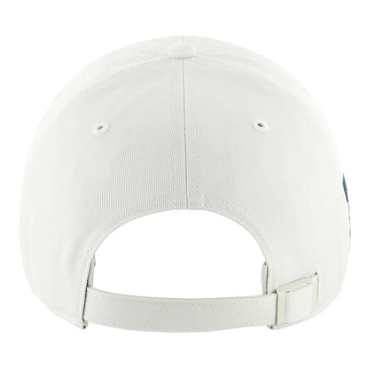 Michigan Wolverines 47 Brand Adjustable Clean Up Foundational Hat In White - Back View