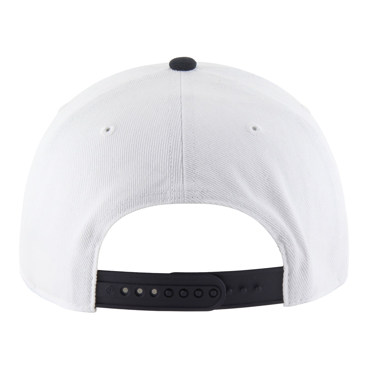 Michigan Wolverines 47 Brand White Snapback Hitch Football Helmet Hat - Back View