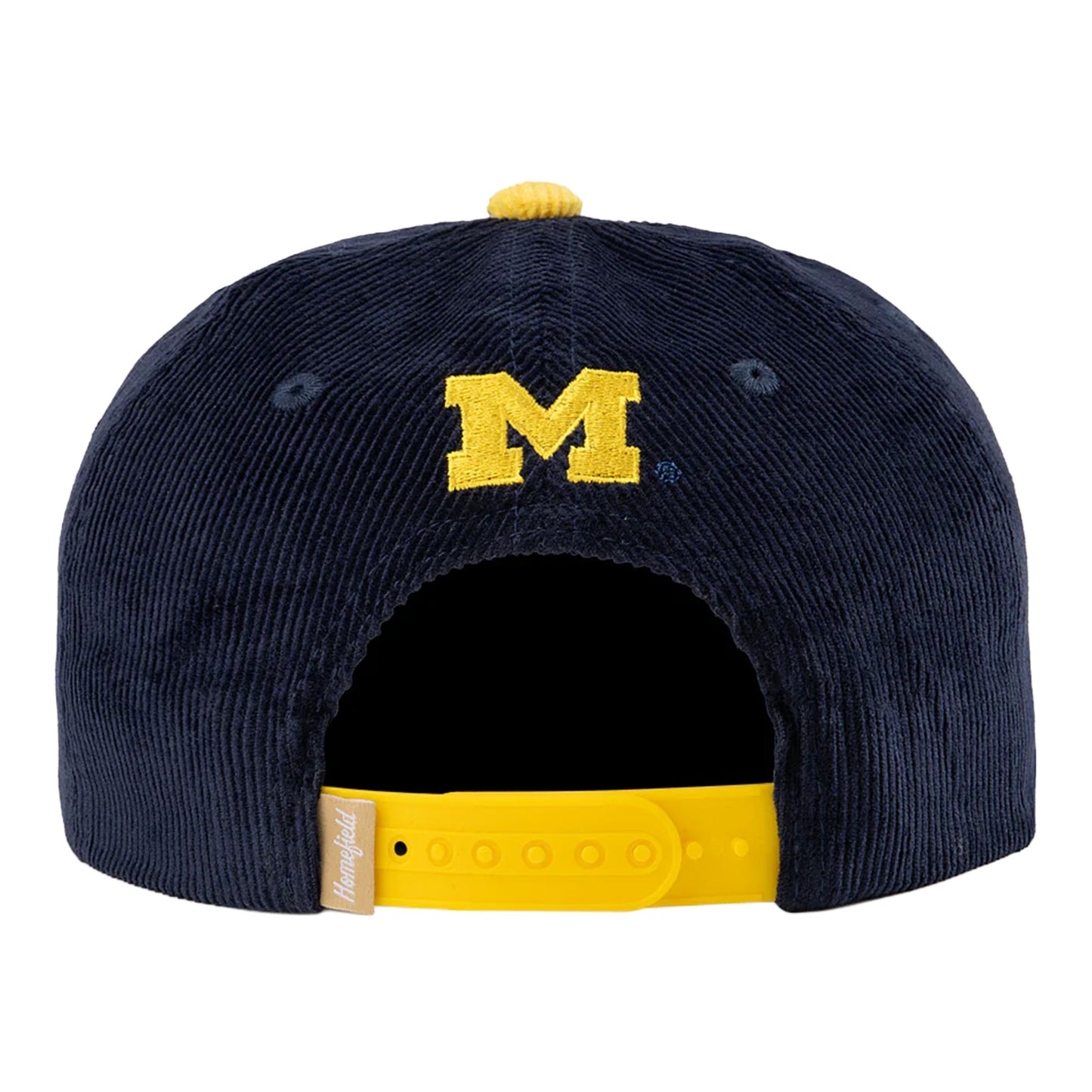 Michigan Wolverines Sailor Hat Wolverine Corduroy Hat In Blue - Back View