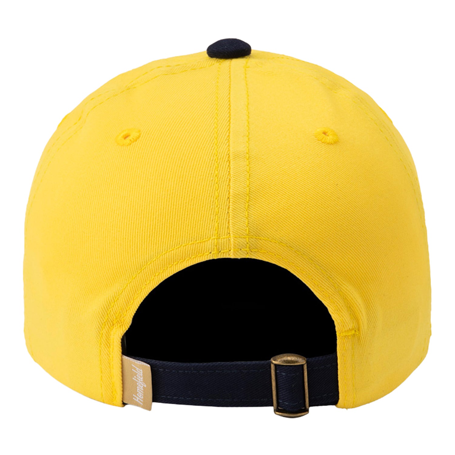 Michigan Wolverines Two-Tone Script Dad Hat In Maize - Back View