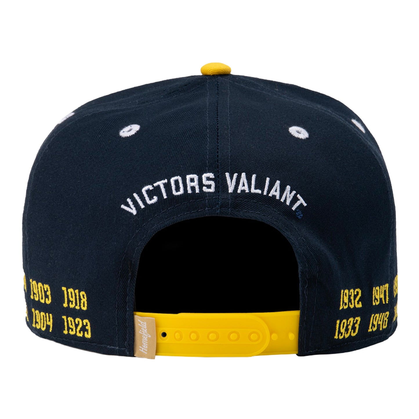Michigan Wolverines National Championships Navy Snapback Hat In Blue - Back View