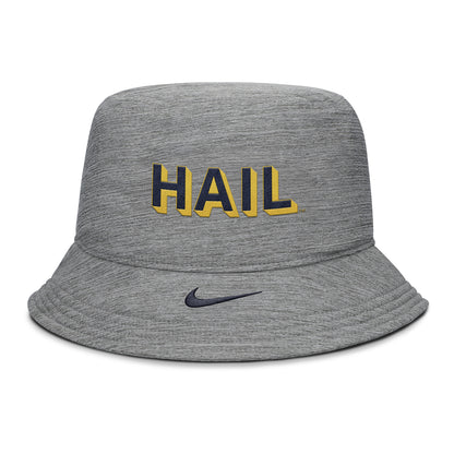 Michigan Wolverines Nike Jordan Grey Apex Bucket Hat - Front View