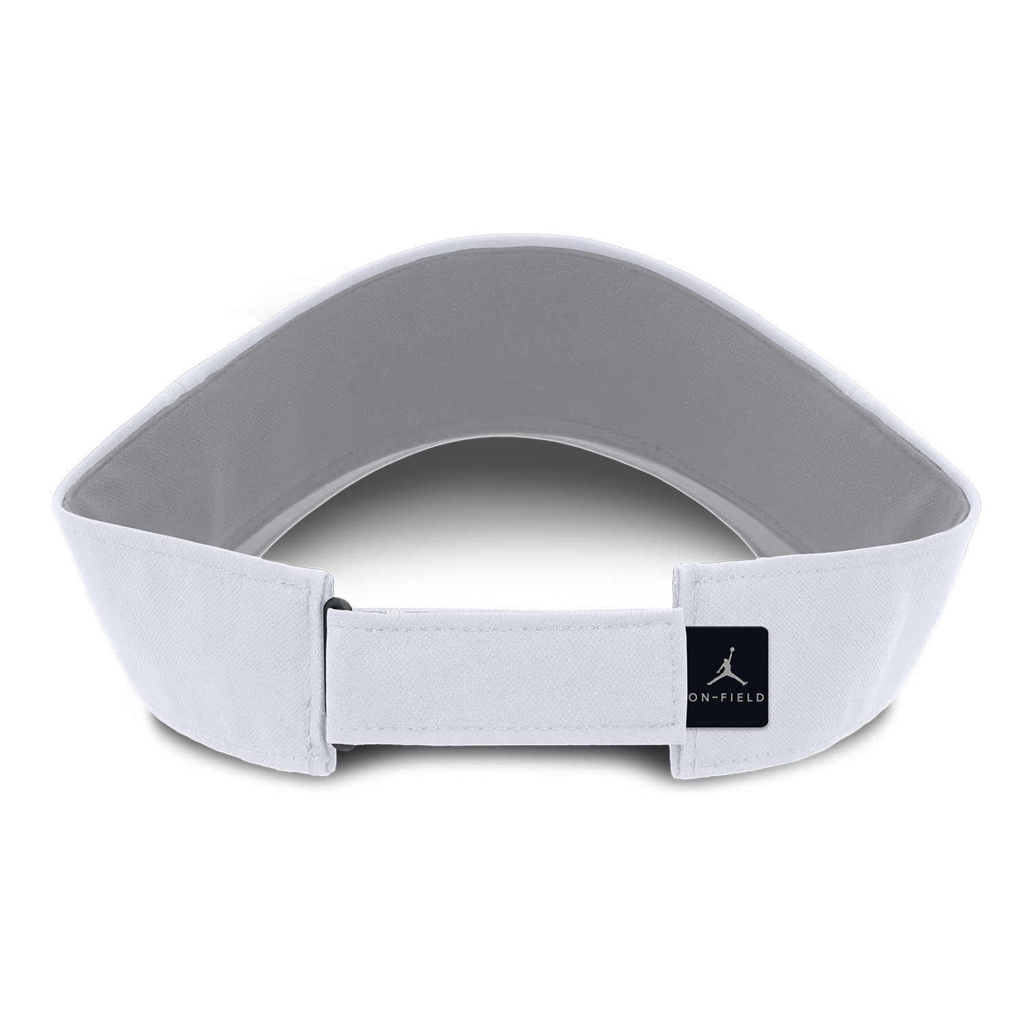 Michigan Wolverines Nike Jordan White Ace Visor - Back View