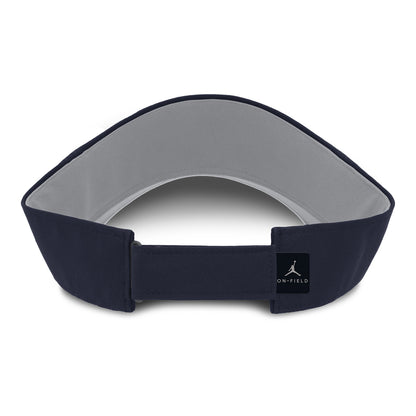 Michigan Wolverines Nike Jordan Navy Ace Visor - Back View