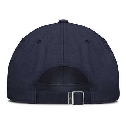Michigan Wolverines Nike Jordan Navy Unstructured Adjustable Club Hat - Back View