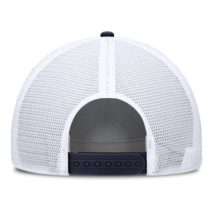 Michigan Wolverines Nike Jordan Rise Trucker Patch Hat - Back View