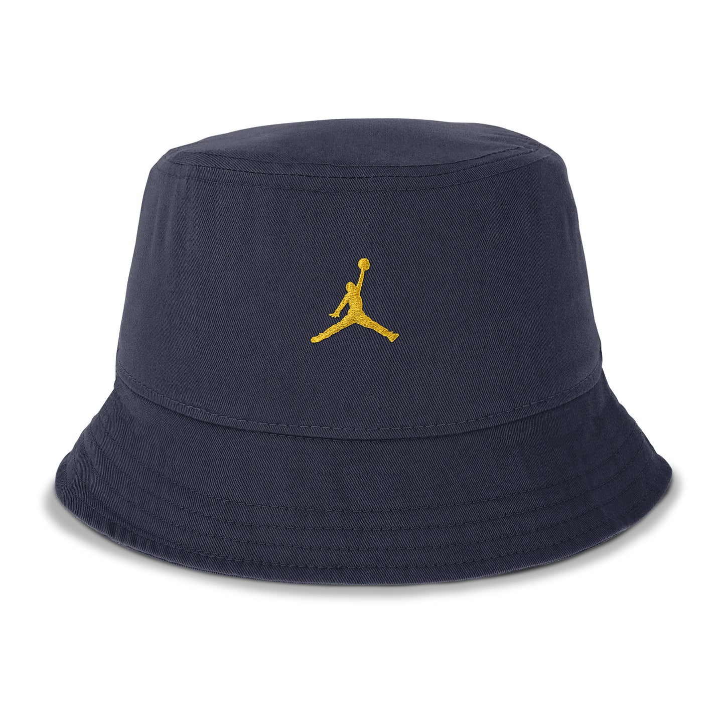 Michigan Wolverines Nike Jordan Navy Apex Bucket Hat - Back View