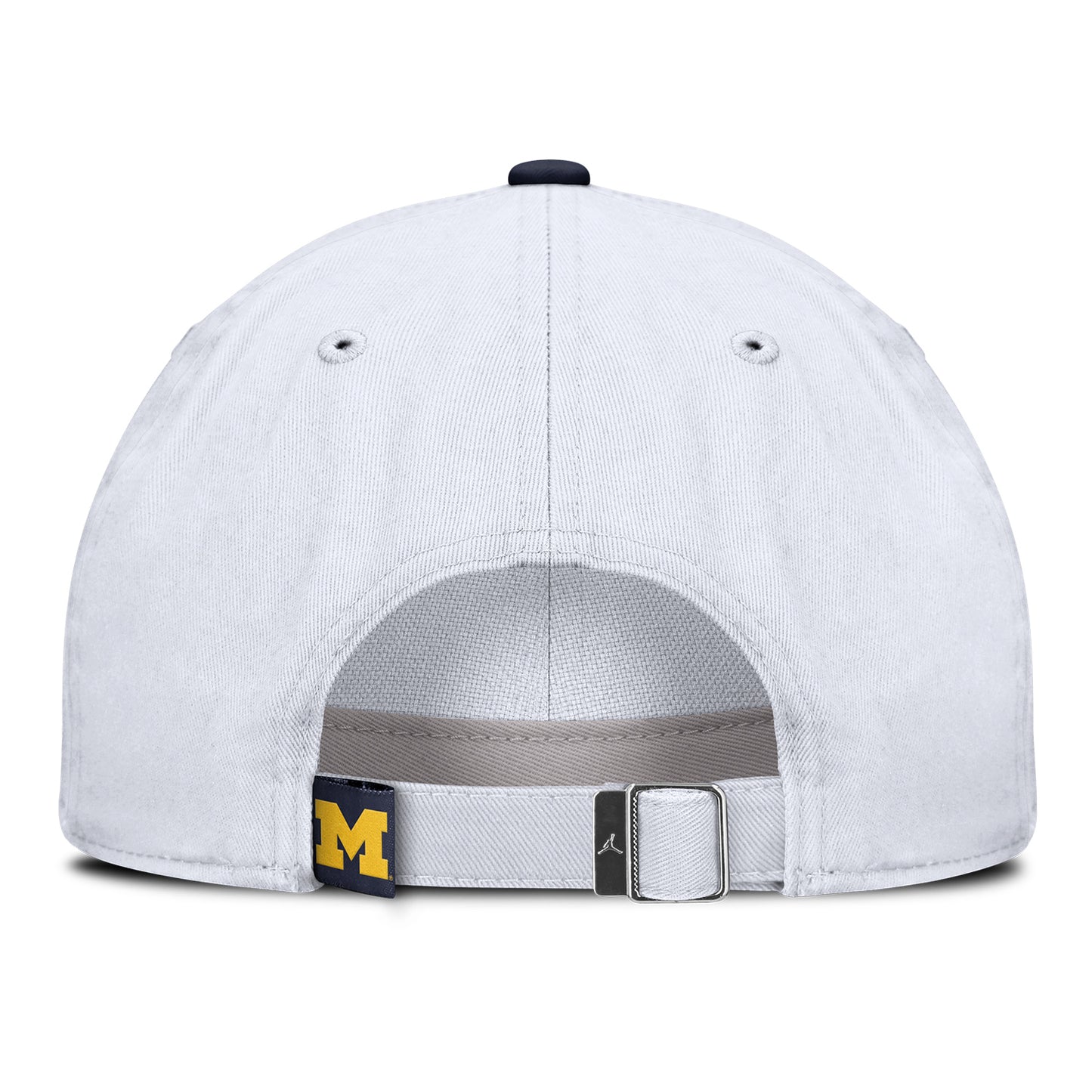 Michigan Wolverines Nike Jordan White Adjustable Primetime Club Hat - Back View