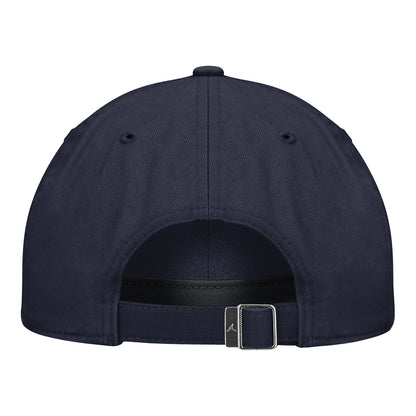 Michigan Wolverines Nike Jordan Unstructured Adjustable Football Club Hat In Navy - Back View