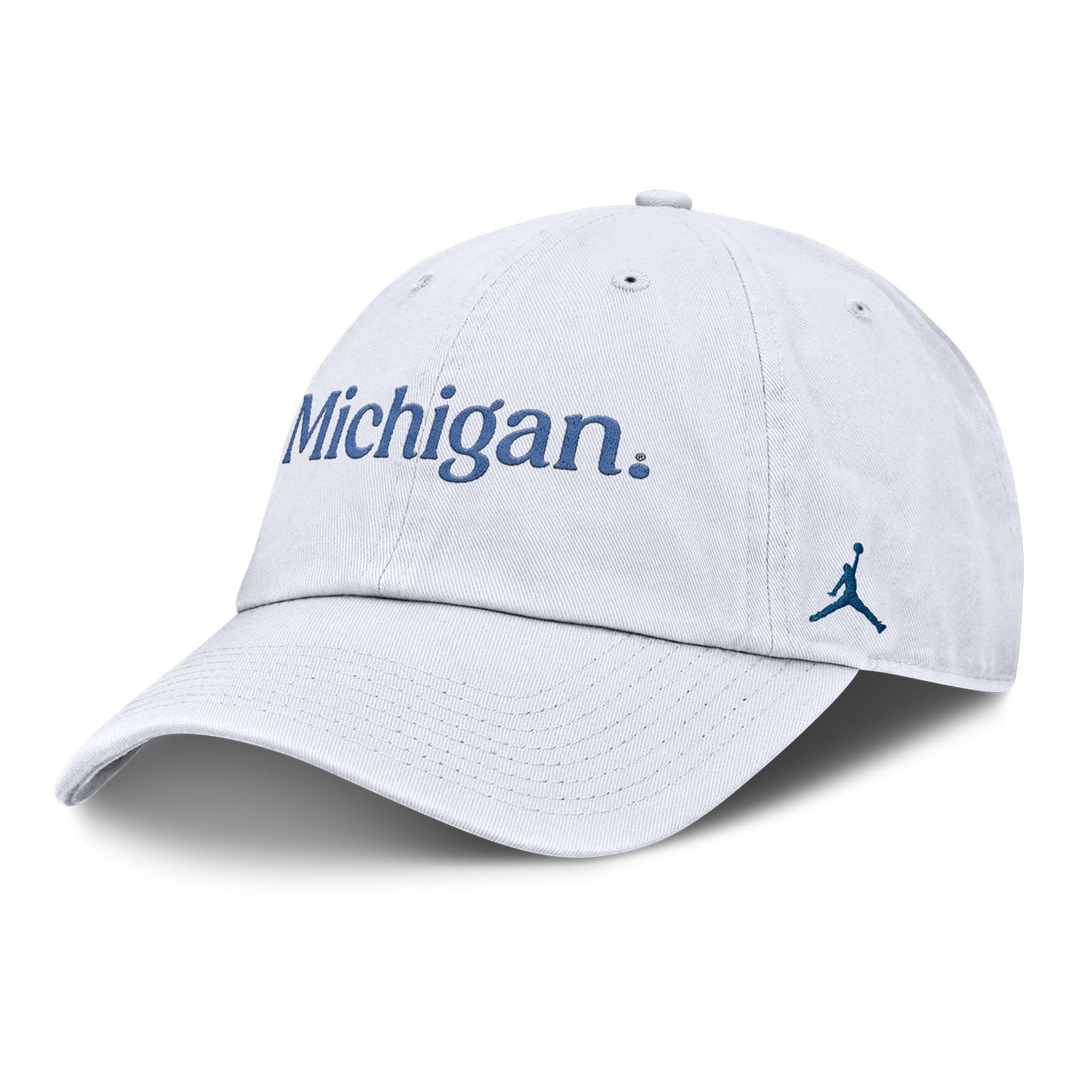 Michigan Wolverines Nike White Club Unstructured Adjustable Hat - Front View