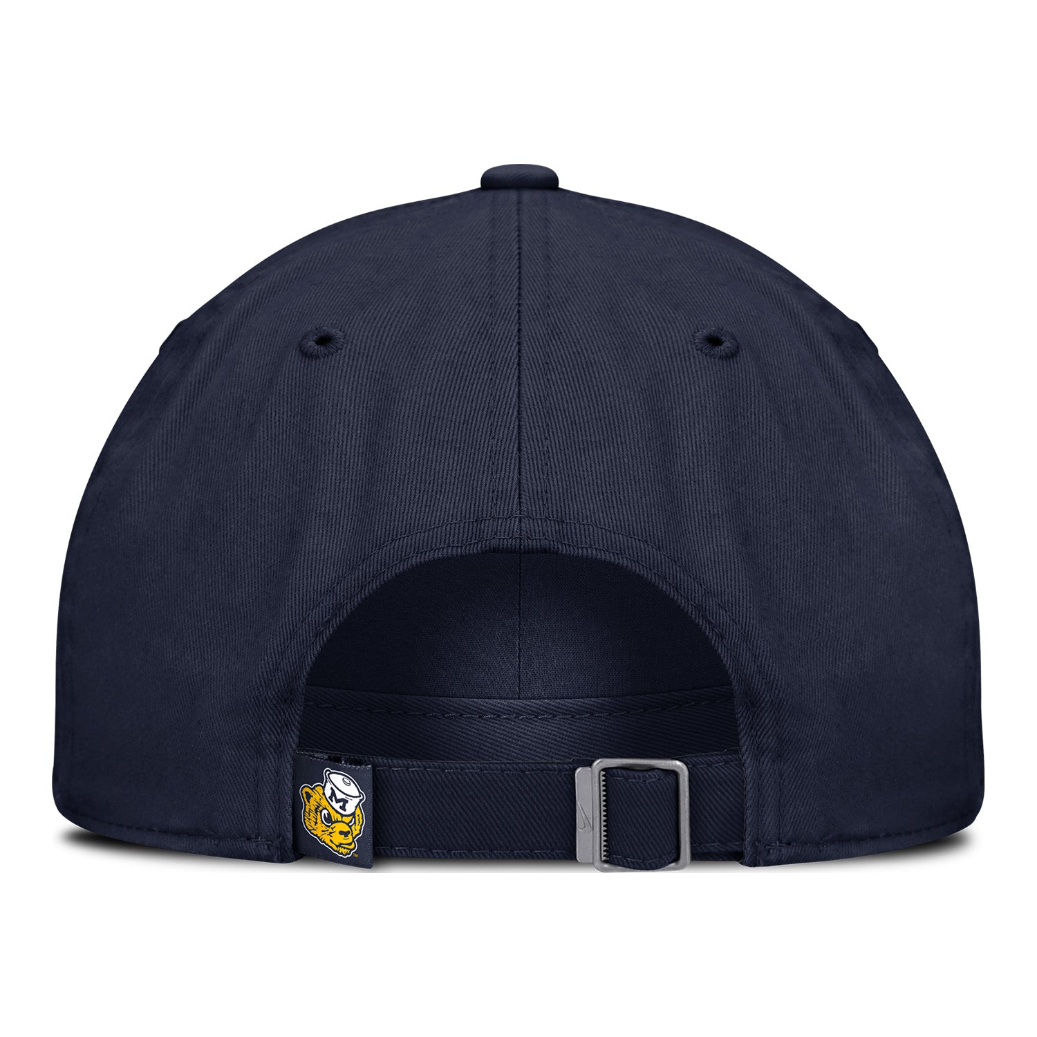 Michigan Wolverines Nike Navy Club Unstructured Adjustable Hail Hat - Back View