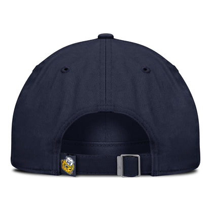 Michigan Wolverines Nike Navy Club Unstructured Adjustable Hail Hat - Back View
