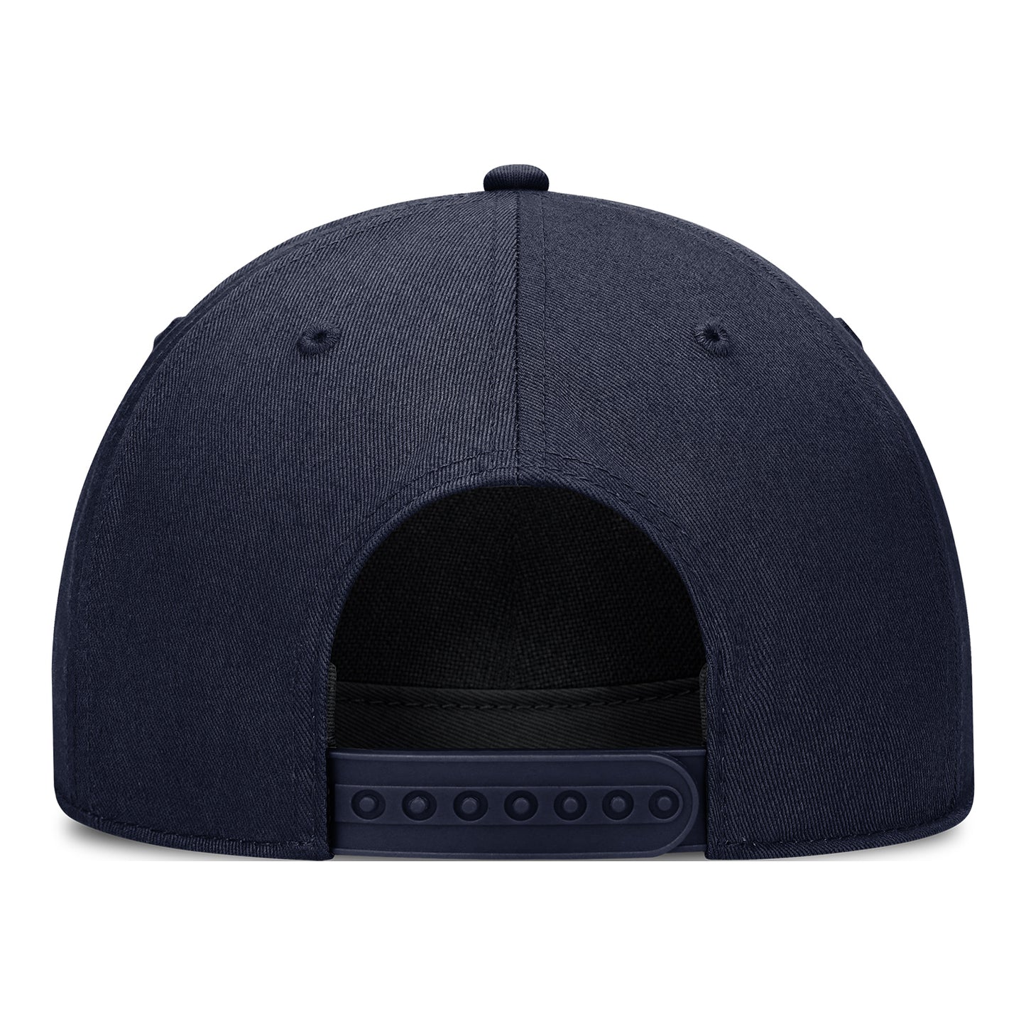 Michigan Wolverines Nike Navy Vault Structured Trucker Hat - Back View