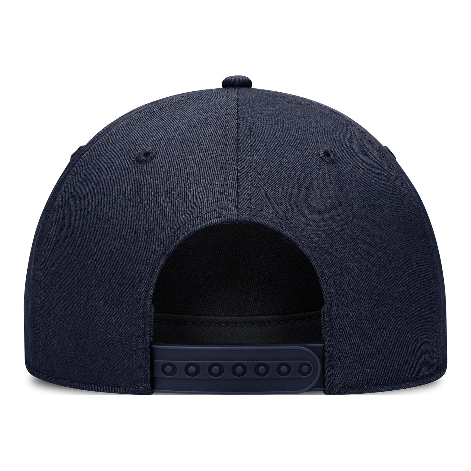 Michigan Wolverines Nike Navy Vault Structured Trucker Hat - Back View