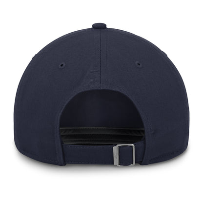 Michigan Wolverines Nike Adjustable Soccer Team Cap In Navy - Back View