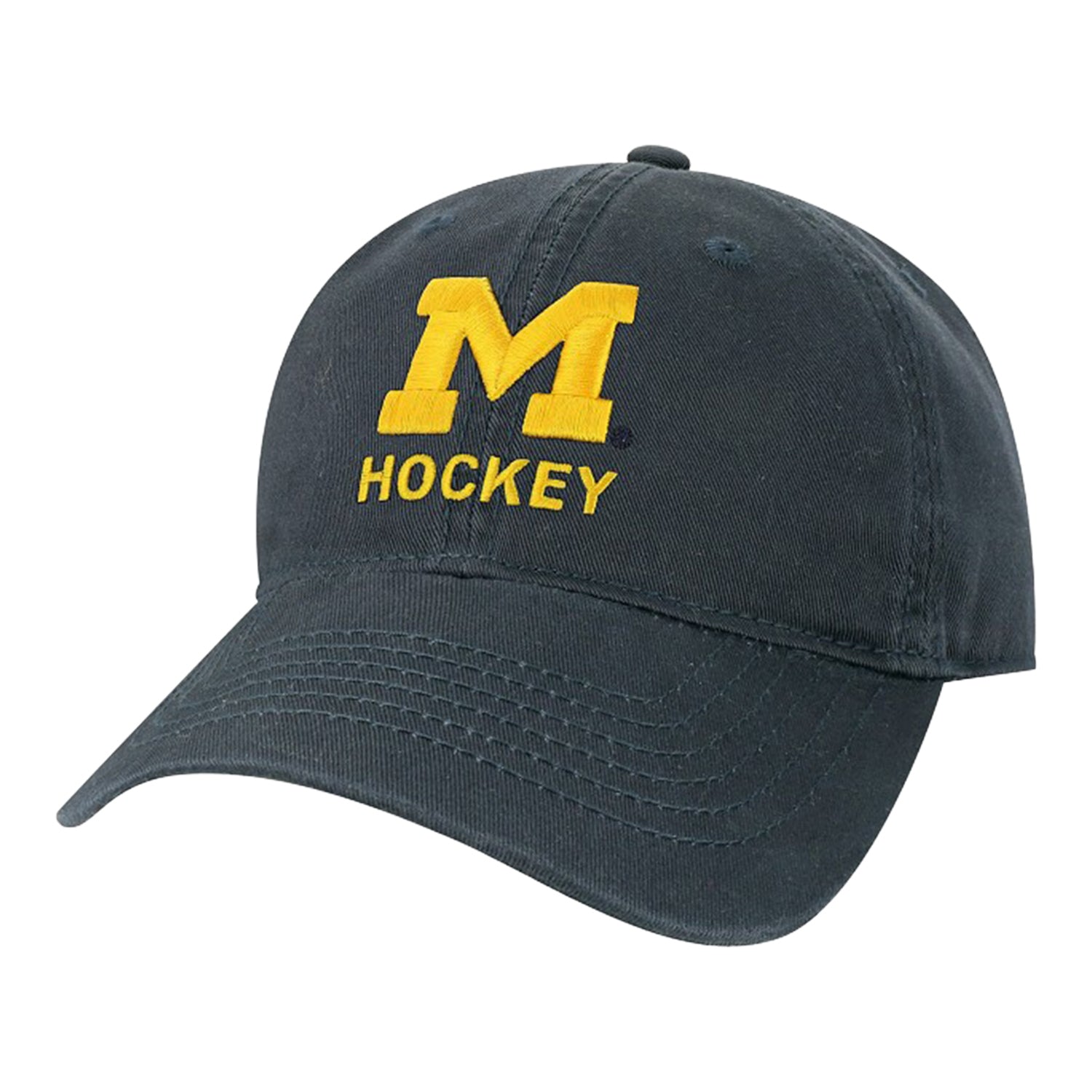 Michigan Wolverines Hockey Cotton Hat - Front View