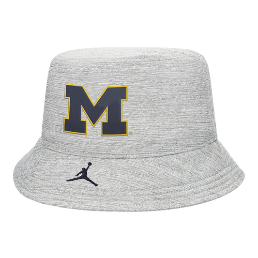 Michigan Wolverines Jordan Practice Bucket Hat - Front View
