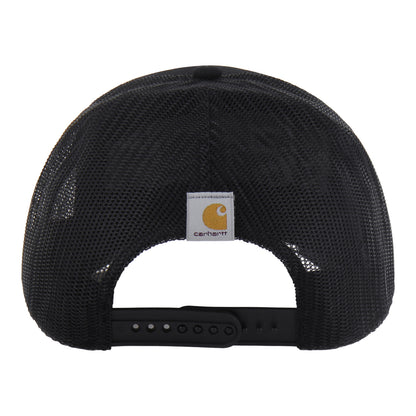 Michigan Wolverines Carhartt Black Tonal Block M Trucker Hat